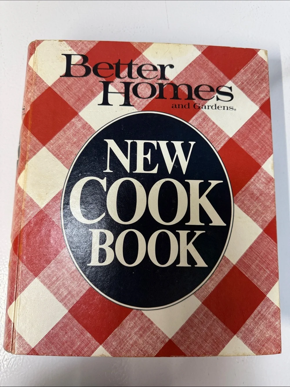 Better Homes And Gardens Cookbook with Red and Cream Checkered Cover